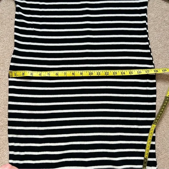 Zara Sweater Dress Striped Long Sleeves Black and White Size Small - Picture 15 of 15